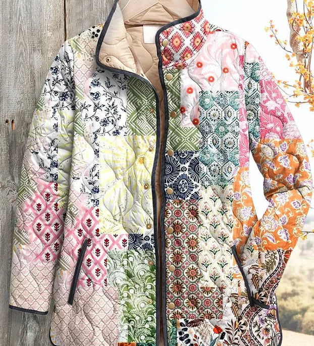 Caoimhe - Multicoloured Patchwork Quilted Jacket