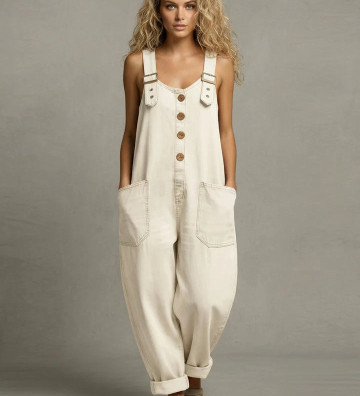 Róisín - Stylish Denim Jumpsuit With Pockets