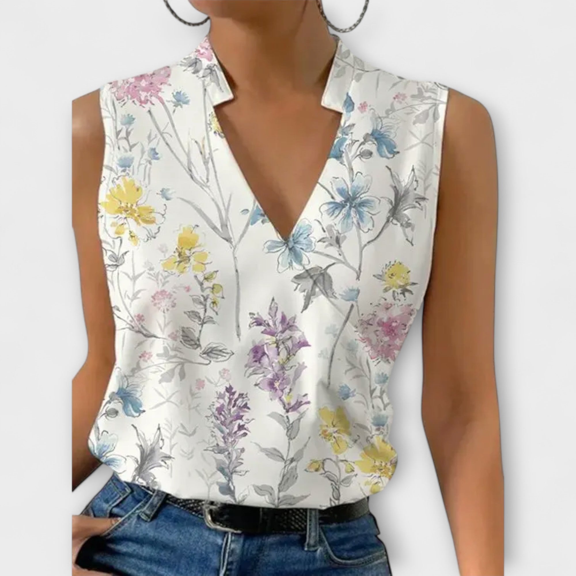 Síofra - Sophisticated V-neck Top