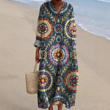 Nóirín - Boho Dress with Ethnic Print