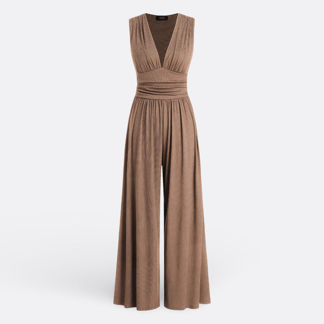 Clíodhna - Chic Sleeveless Jumpsuit with Wide Legs