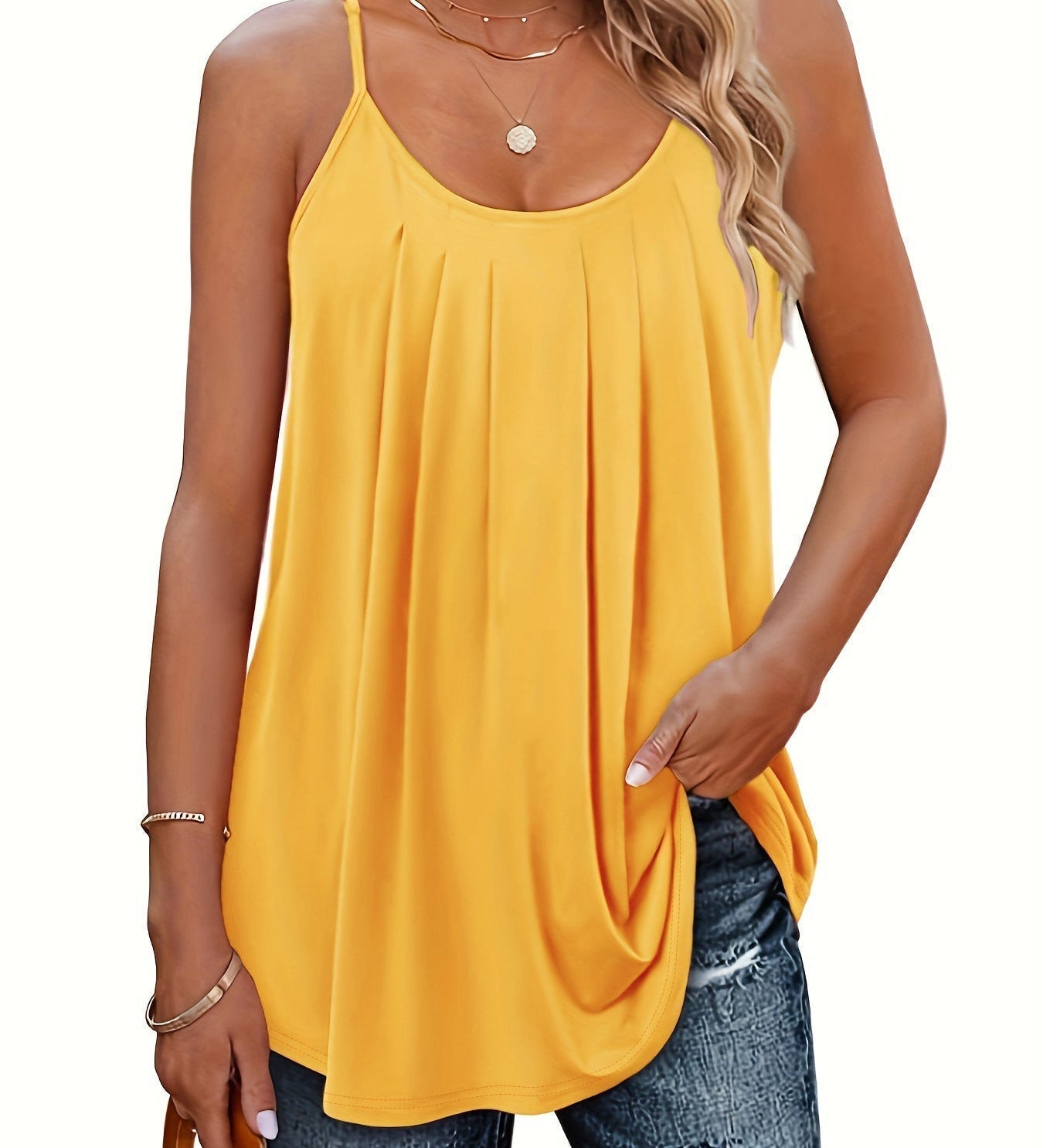 Sadhbh - Lightweight Spaghetti Strap Fit Summer Top