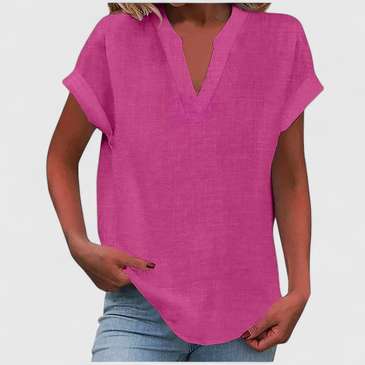 Erin - Comfortable V-Neck Blouse