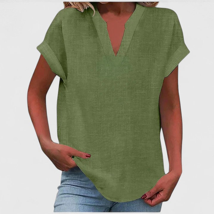 Erin - Comfortable V-Neck Blouse