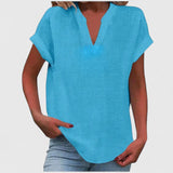 Erin - Comfortable V-Neck Blouse