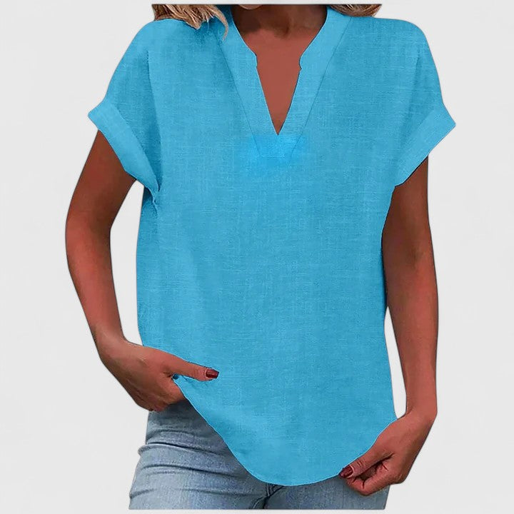 Erin - Comfortable V-Neck Blouse