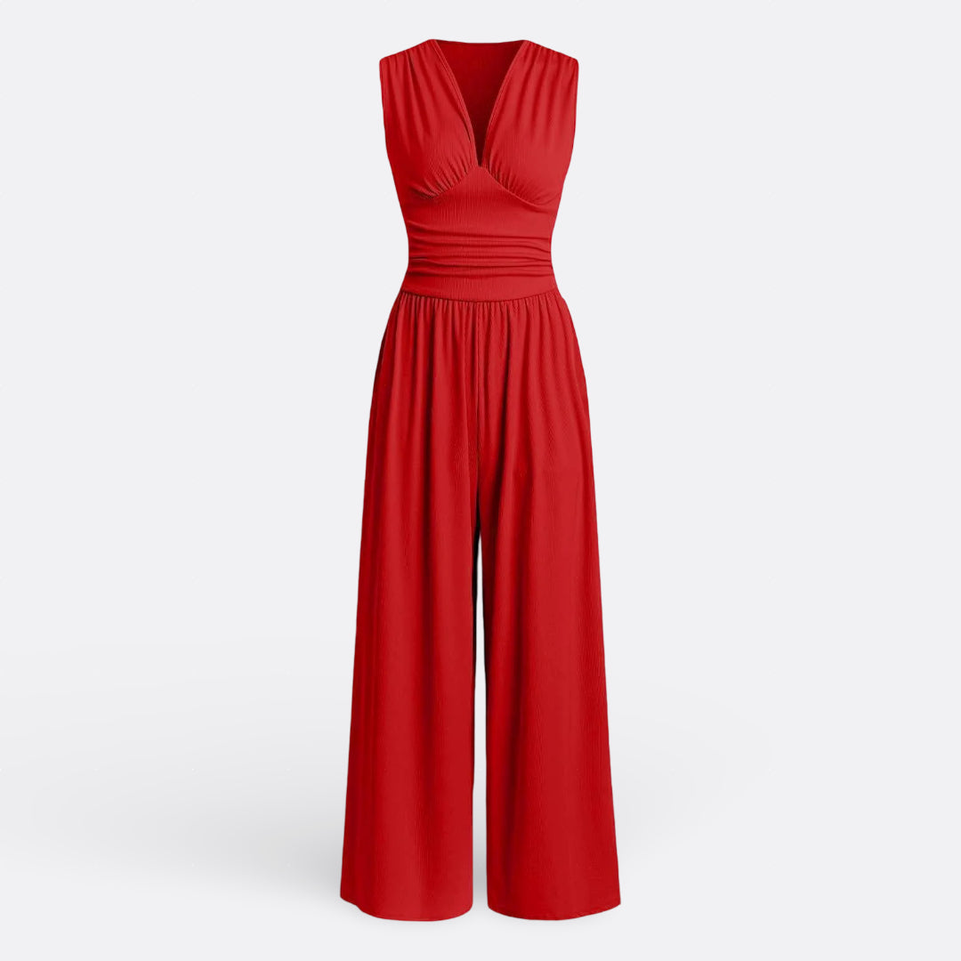 Clíodhna - Chic Sleeveless Jumpsuit with Wide Legs