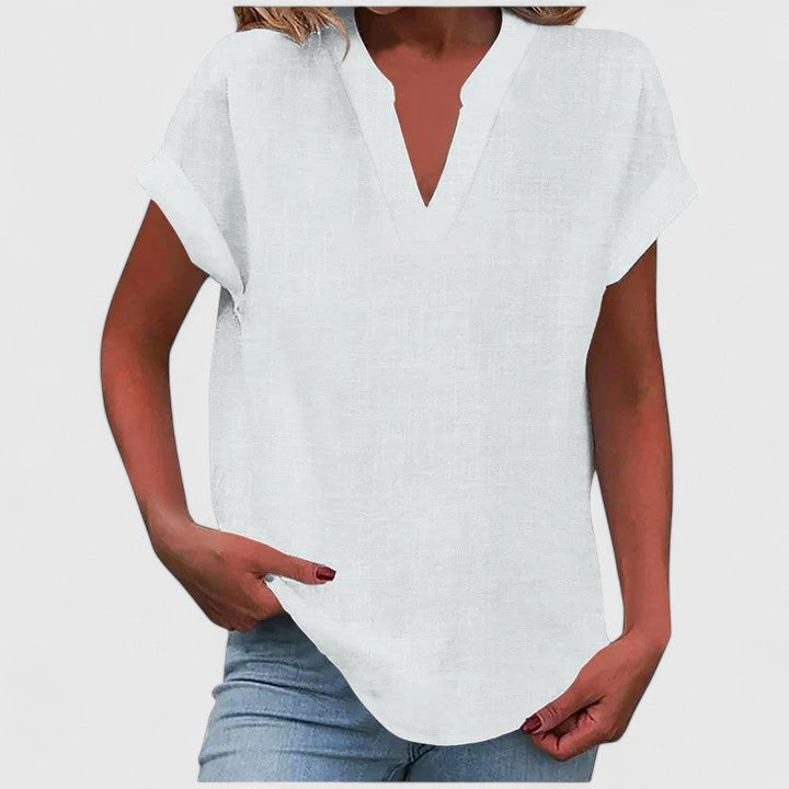 Erin - Comfortable V-Neck Blouse