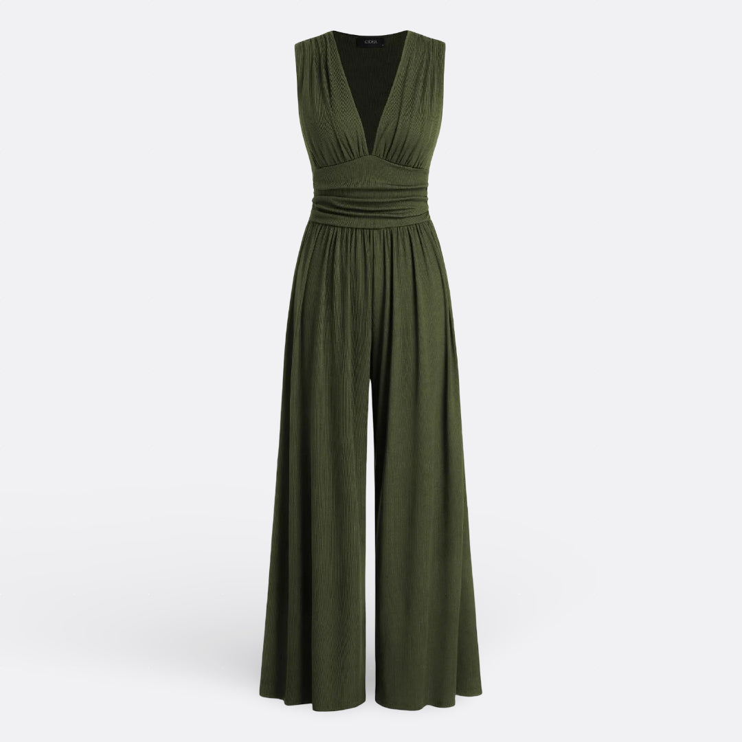 Clíodhna - Chic Sleeveless Jumpsuit with Wide Legs