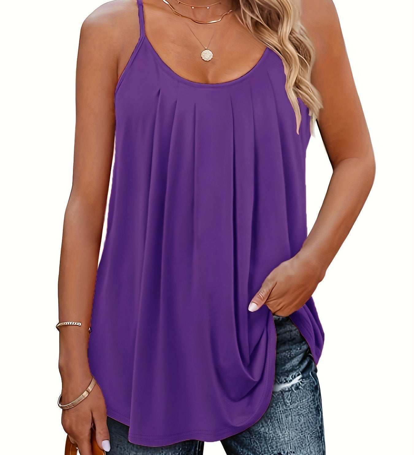 Sadhbh - Lightweight Spaghetti Strap Fit Summer Top