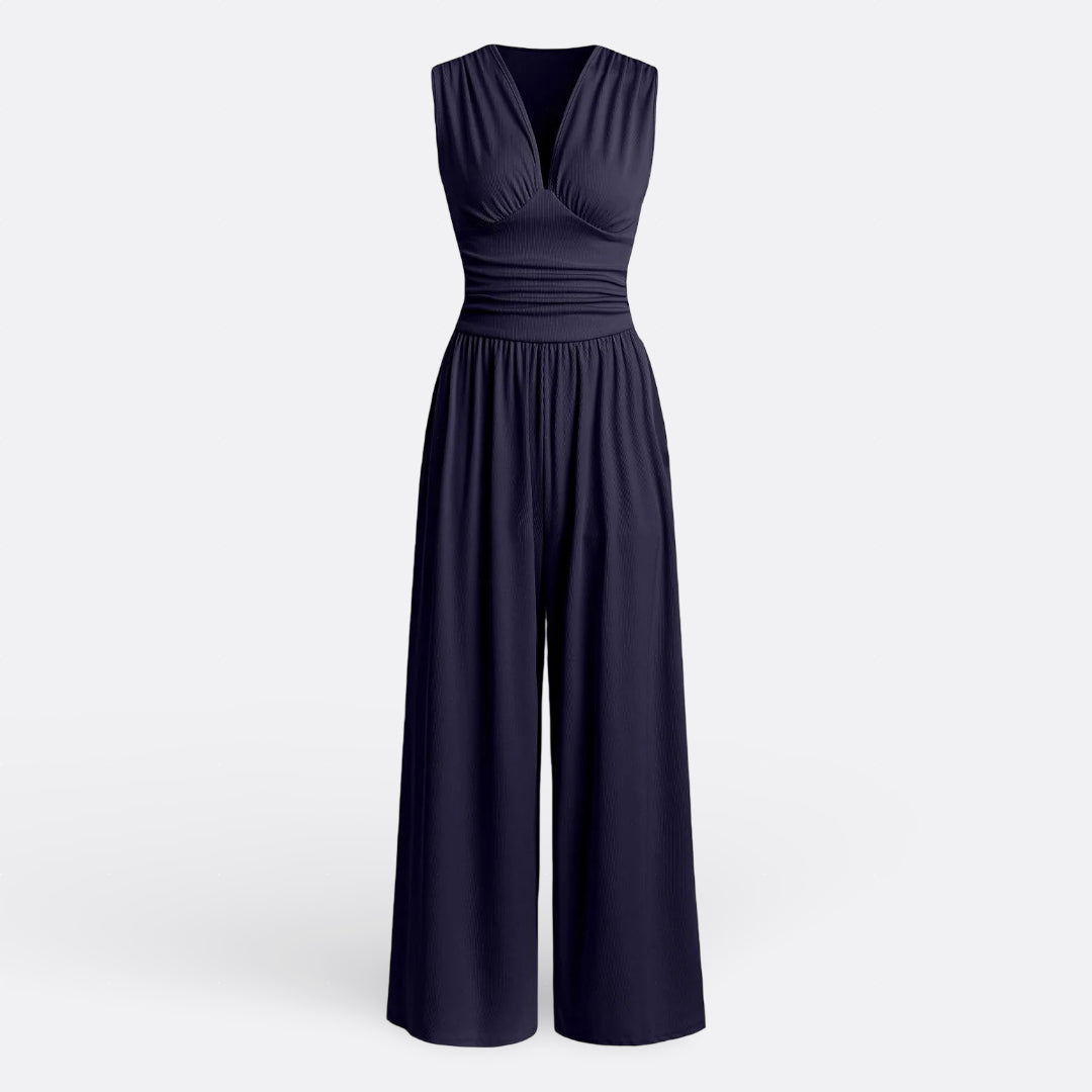 Laoise - Chic Sleeveless Jumpsuit with Wide Legs