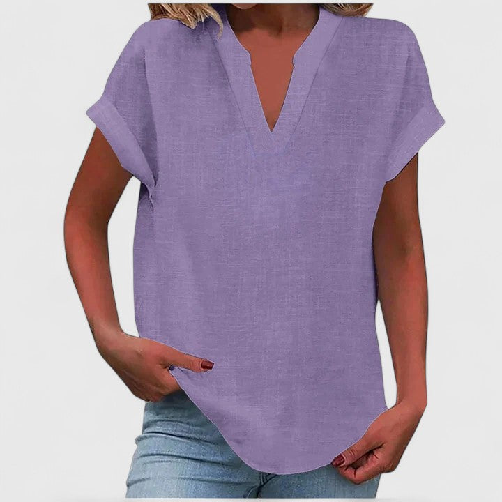 Erin - Comfortable V-Neck Blouse