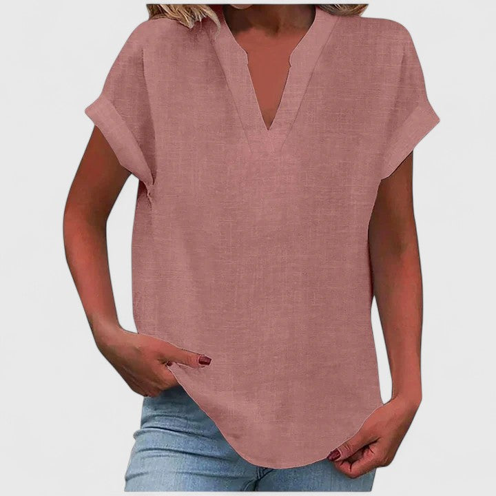 Erin - Comfortable V-Neck Blouse