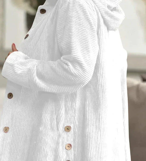 Shauna - Corduroy Hooded Cardigan