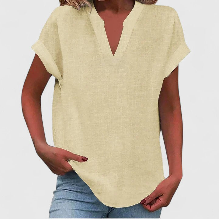Erin - Comfortable V-Neck Blouse