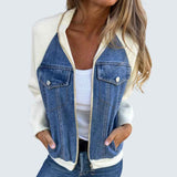Caitlín - Denim Hooded Jacket