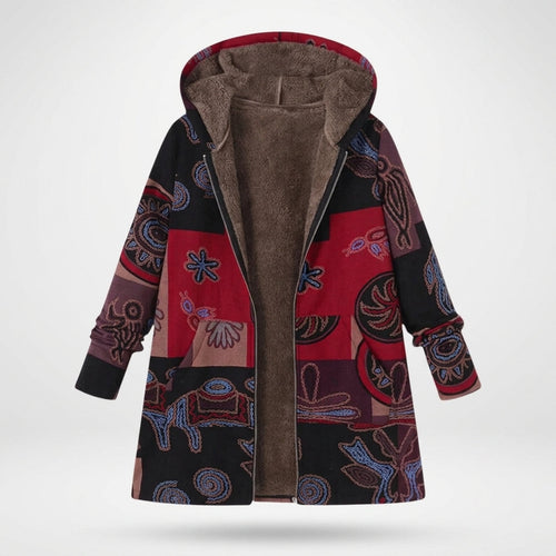 Sinéad - Boho Patchwork Print Hoodie