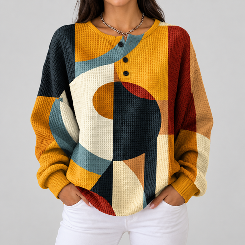 Treasa - Geometric Pattern Top