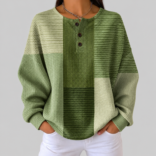 Róisín - Green Patchwork Top