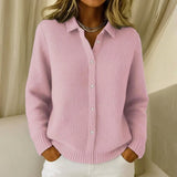 Doireann - Ribbed Knit Cardigan, Four Colours