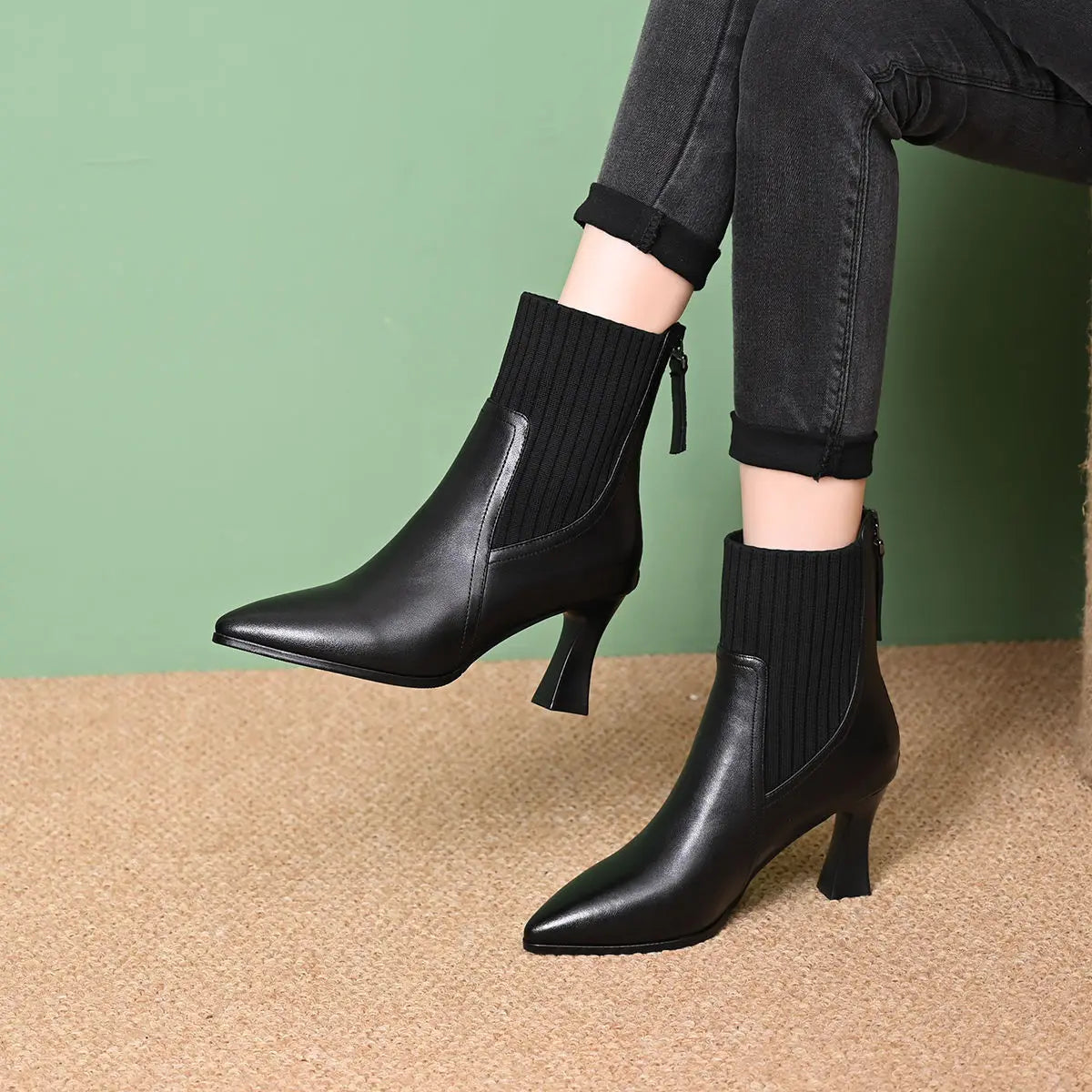 Muirne - Leather Platform Boots