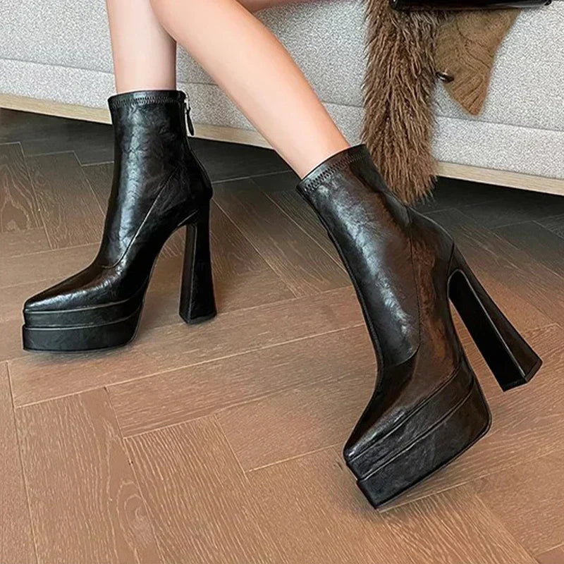 Síle - High Heel Chelsea Boots