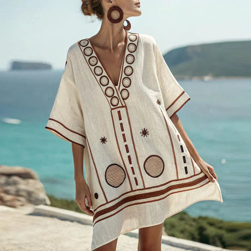 Clíona - Elegant and Comfortable Beach Dress for Warm Days