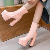 Éabha - Platform High Heel Boots