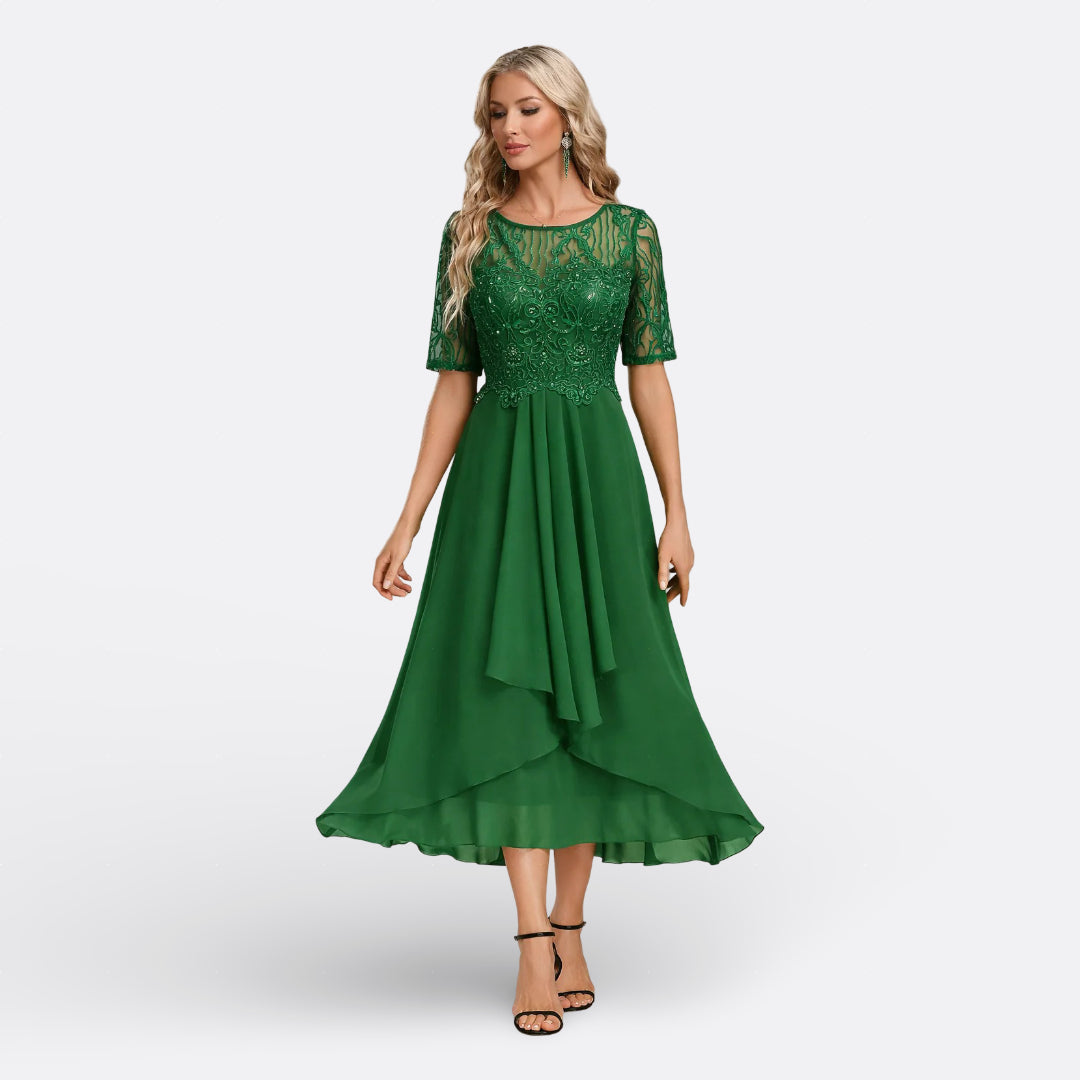 Ríoghnach - Dress with Short Sleeves