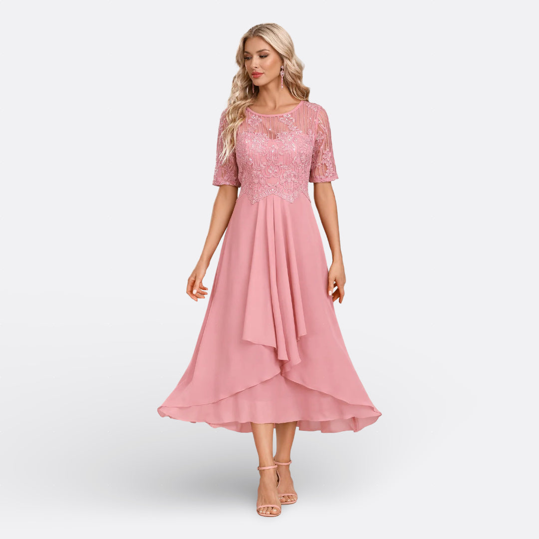 Ríoghnach - Dress with Short Sleeves