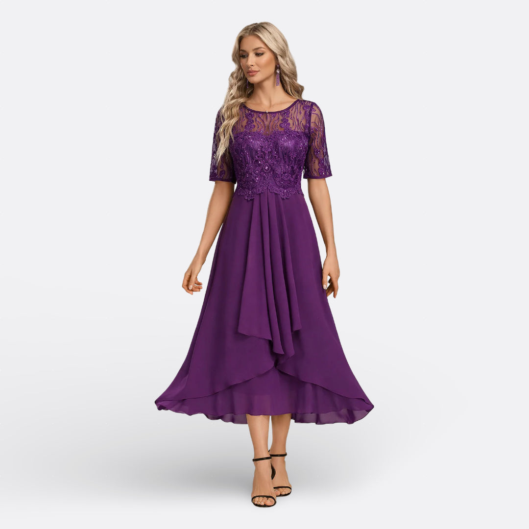 Ríoghnach - Dress with Short Sleeves