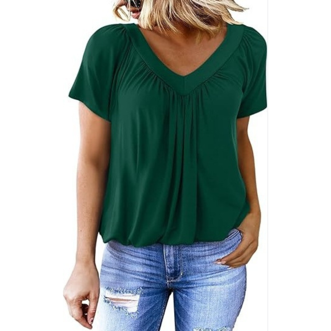 Oonagh - Casual V-Neck Top