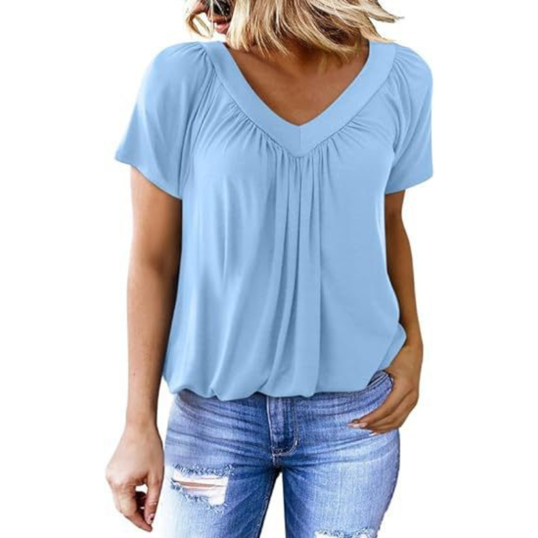 Oonagh - Casual V-Neck Top