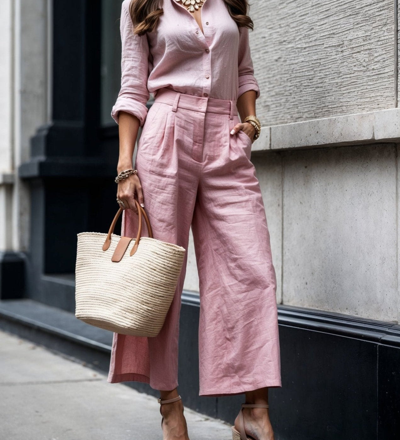 Fíona - Casual Chic Look Pink