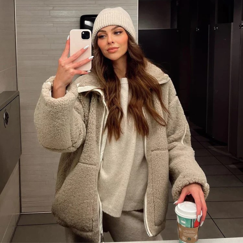 Aoife - Soft Teddy Coat