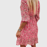 Nuala - Floral Puff Sleeve Dress