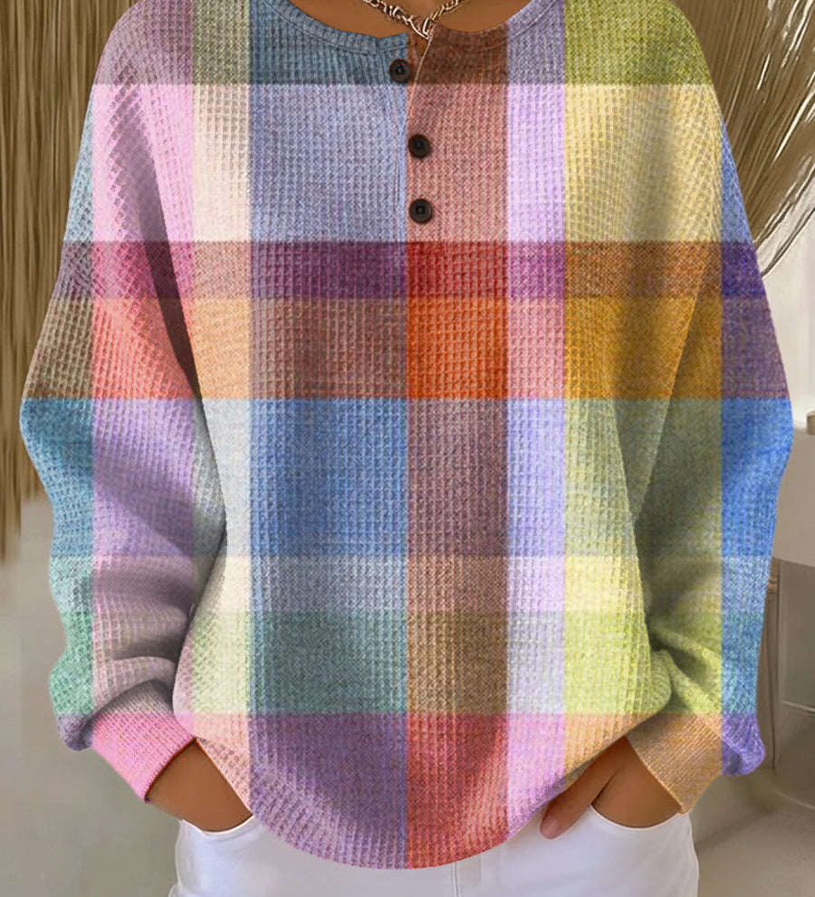 Keeva - Pastel Tartan Top