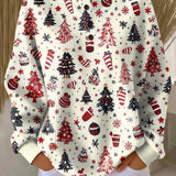 Caitlín - White Christmas Tree and Bauble Top