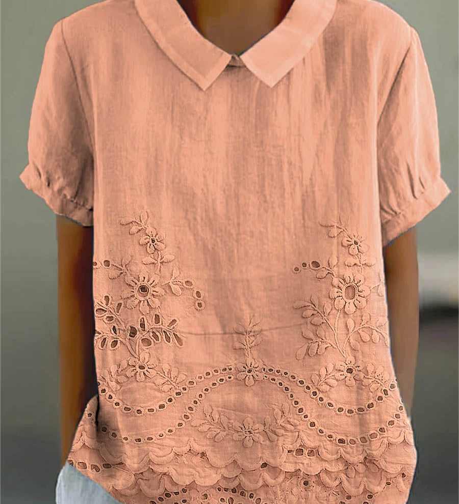Ciara - Embroidered Floral Blouse
