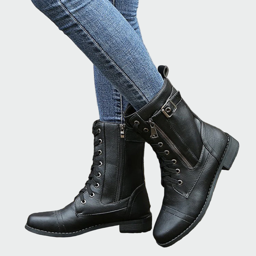 Alannah - Leather Orthopedic Boots