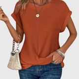 Fionnuala - Elegant Blouse with Crew Neck
