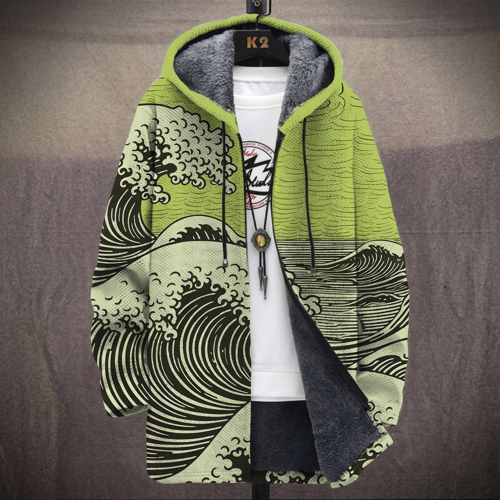 Oonagh - Ocean Wave Print Jacket