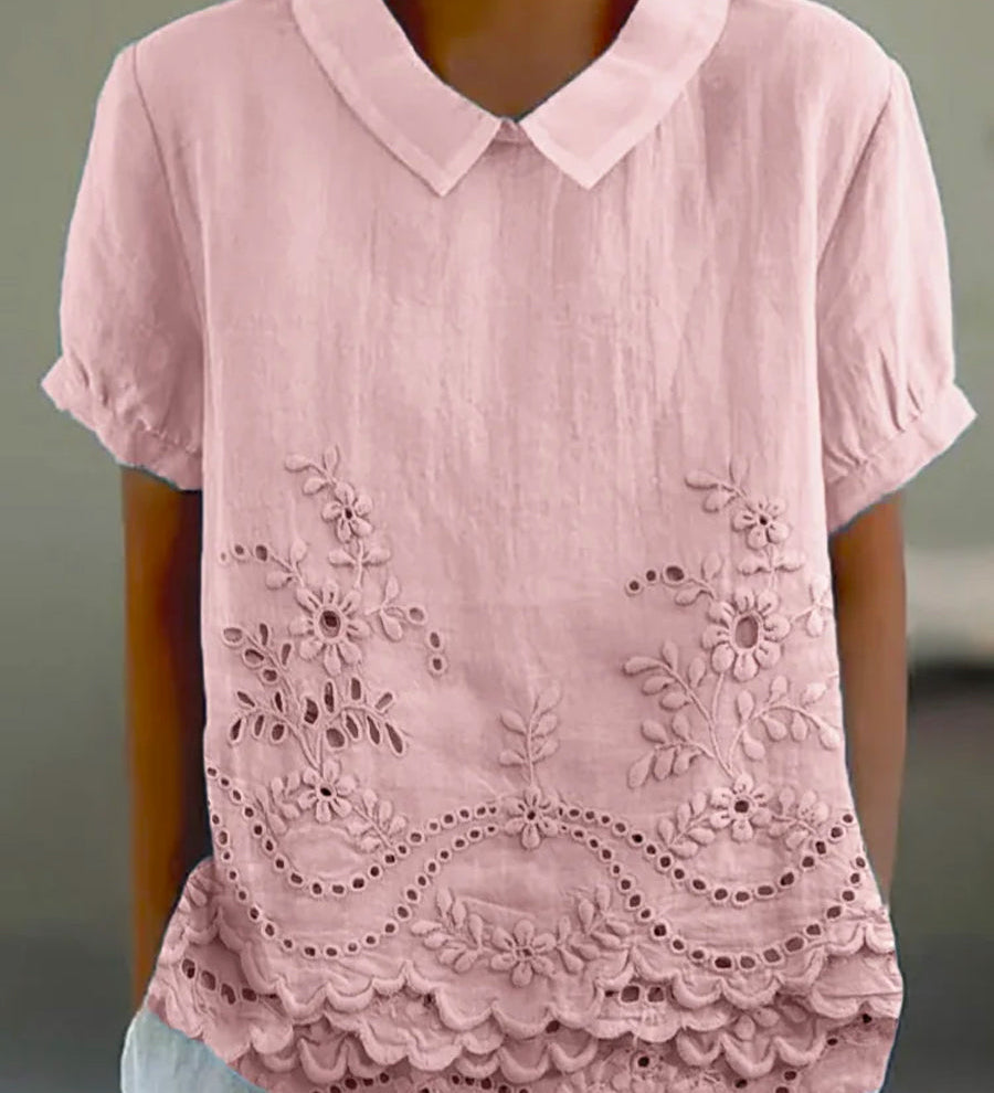 Ciara - Embroidered Floral Blouse