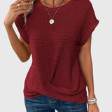 Fionnuala - Elegant Blouse with Crew Neck