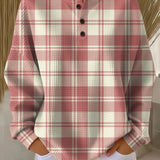 Saoirse - Blush Tartan Top