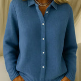 Doireann - Ribbed Knit Cardigan, Four Colours