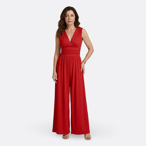 Clíodhna - Chic Sleeveless Jumpsuit with Wide Legs