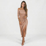Muirne - Chic Off-Shoulder Dress