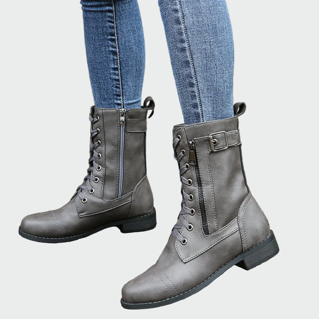 Alannah - Leather Orthopedic Boots