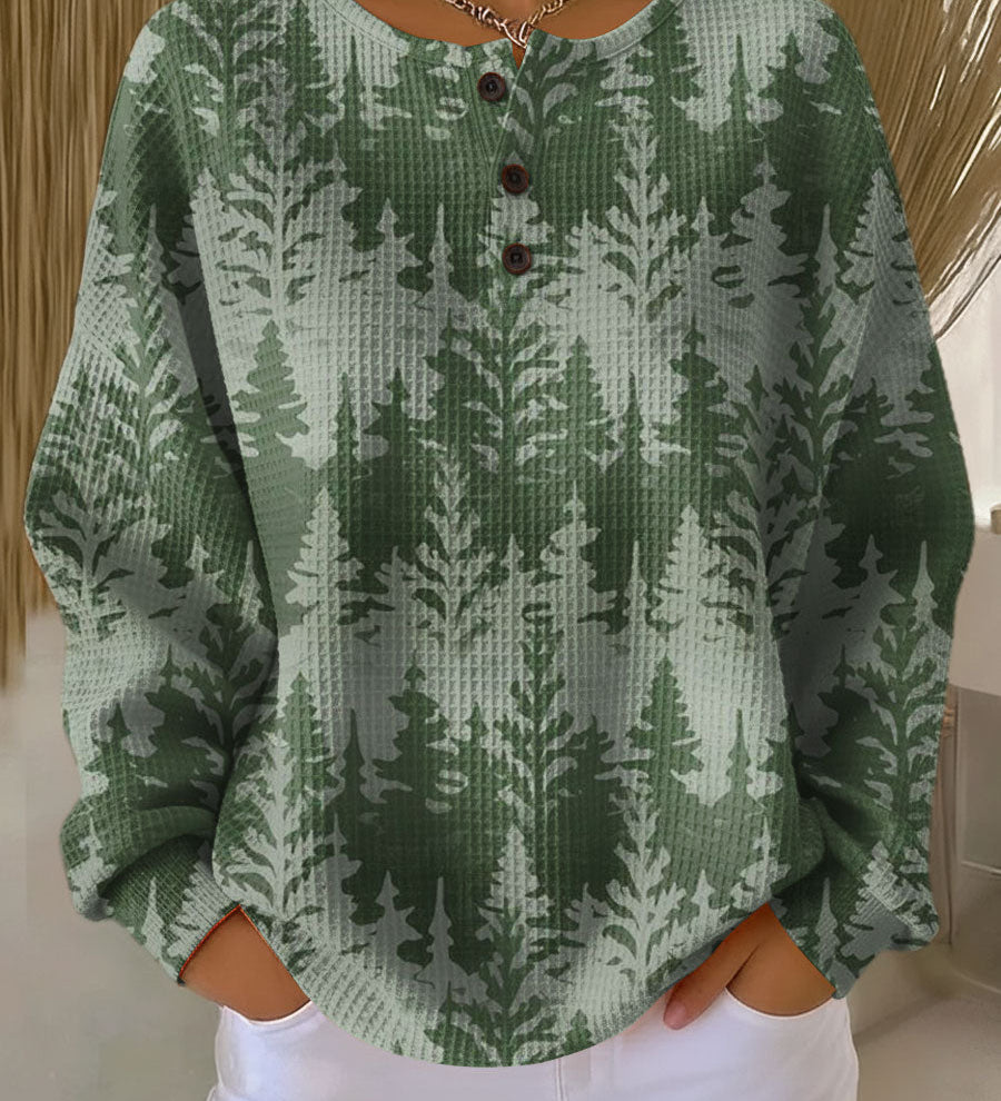 Laoise - Green Evergreen Forest Top